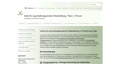 Desktop Screenshot of heilpraktikerschule-psychotherapie.de