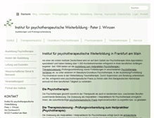 Tablet Screenshot of heilpraktikerschule-psychotherapie.de